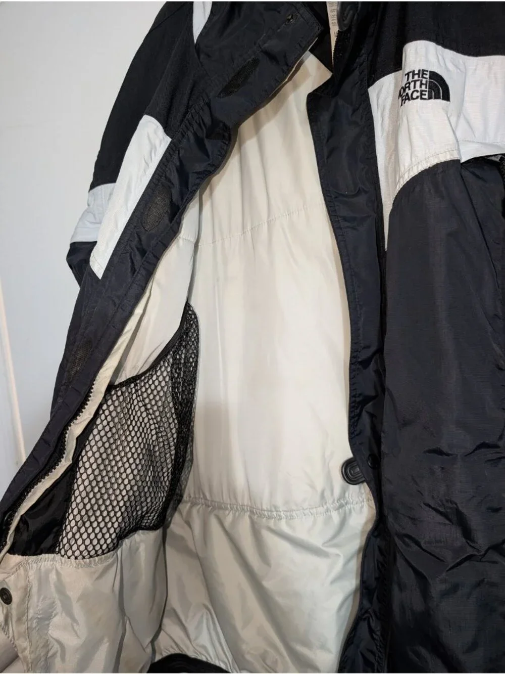 The North Face Men's XL Black White Insulated Ski Snow Jacket Coat